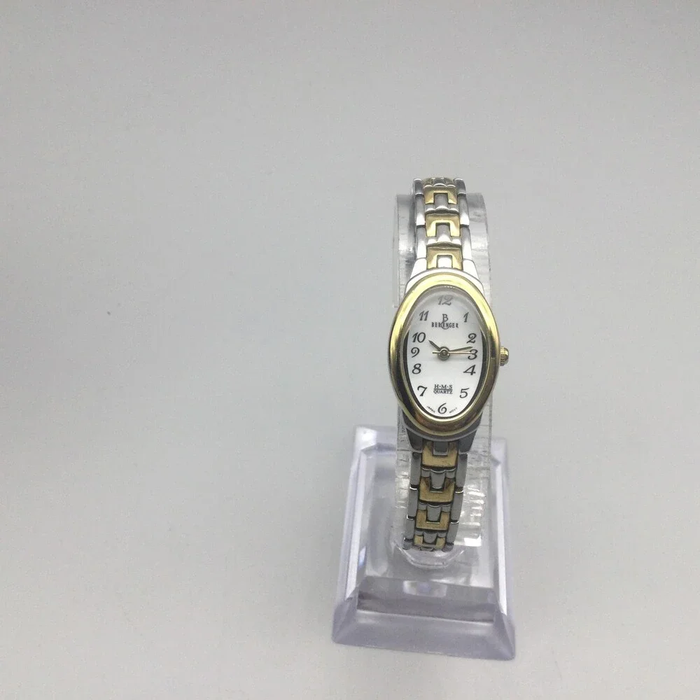 Berenger H.M.S Womens Watch 17mm Two Tone Stainless Steel New Battery 6.5